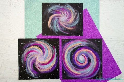 Galaxy Pastel Art Project