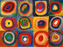 squares and circles by Kandinsky