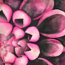 closeup of flower by Georgia O'Keeffe