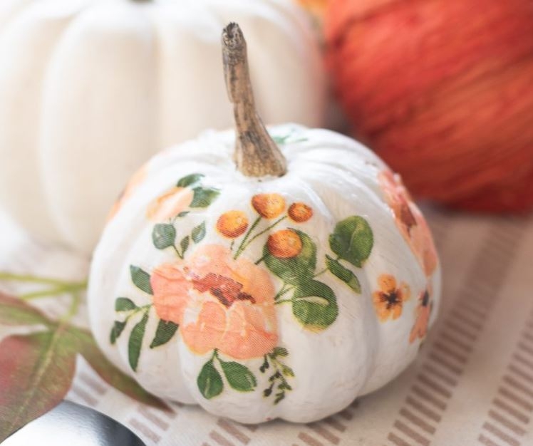 Decoupage Pumpkin 