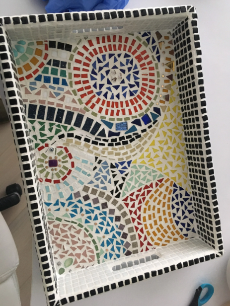 Example of mosaic tray for general idea. Not intended to demonstrate exact product.