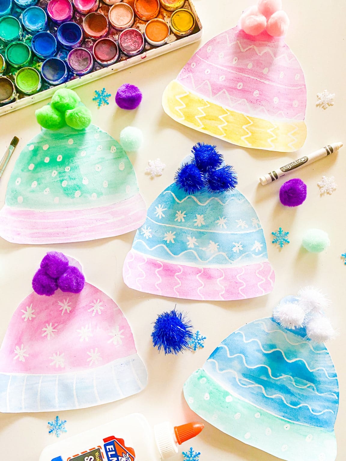 Color Resist Winter Hats