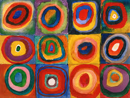squares and circles by Kandinsky