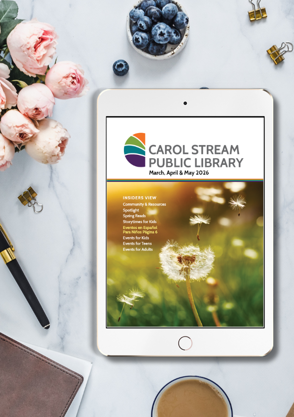 Spring Newsletter Cover with a Dandelion 